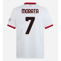 AC Milan Alvaro Morata #7 Udebanetrøje 2024-25 Kortærmet